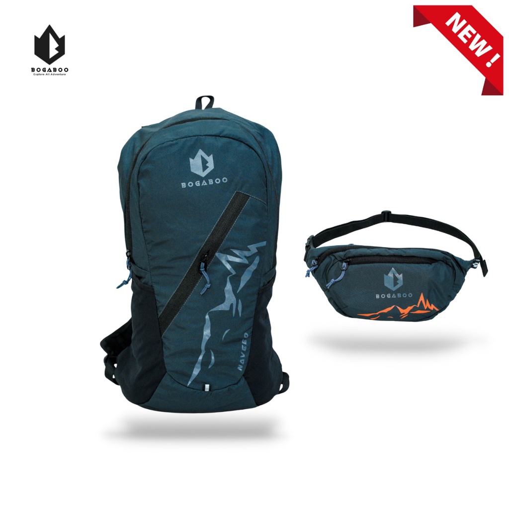 Folding bag 3 in 1 bogaboo ultralight seri NAVEED - TAS PINGGANG - TAS SLEMPANG - TAS SUMMIT - TAS SEKOLAH - BODYPACK