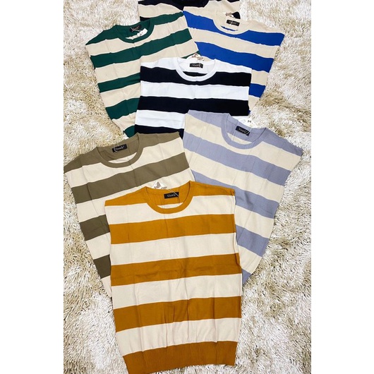 Meli Atasan Rajut salur vivorie premium/Meli blouse Rajut salur vivorie