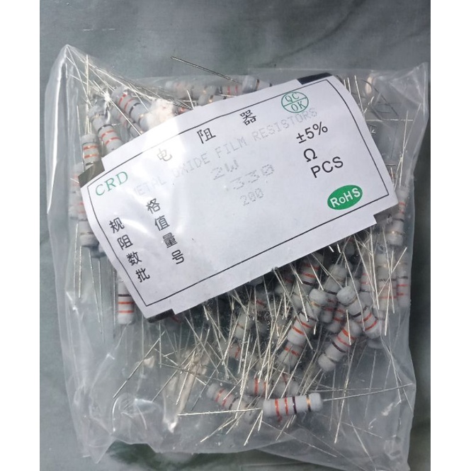 1 Pack Resistor 330 Ohm 2 Watt