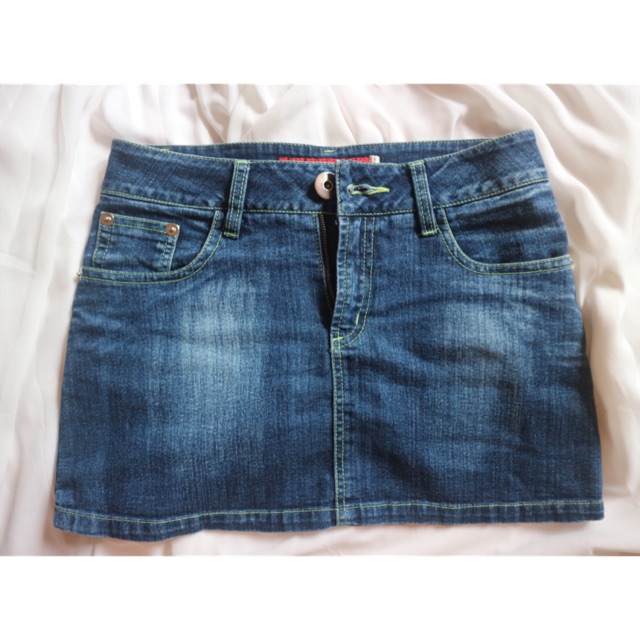 Rok Bawahan Skirt Pendek Sexy Casual  Denim Jeans Preloved