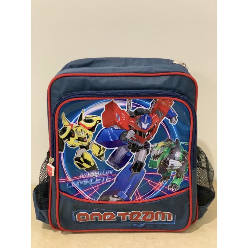 Tas ransel  anak karakter  transformer