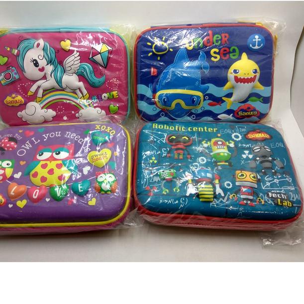 

☋ Kotak Pensil Anak Smiggle Look A Like Motif Timbul 3D ℮