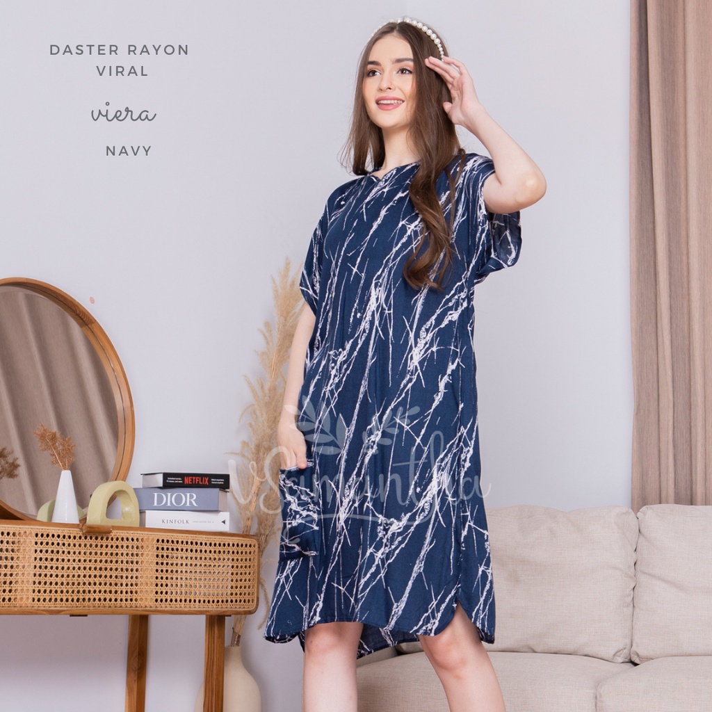 Daster Viral Busui Rayon Motif