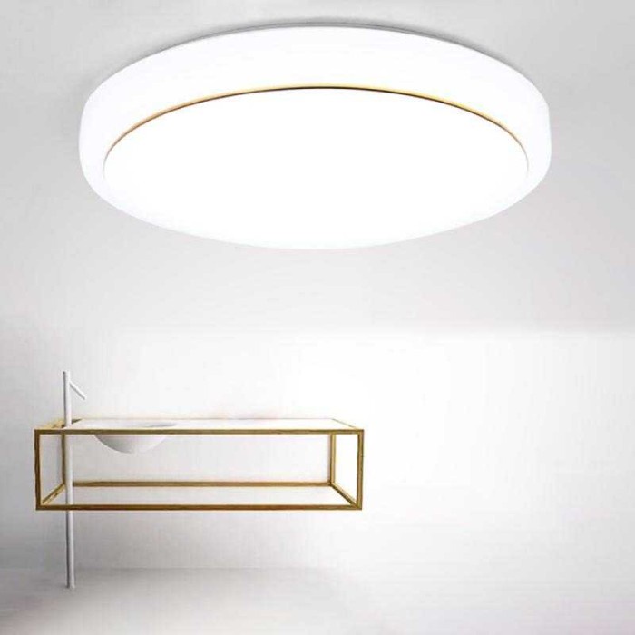 Dreamburgh Lampu LED Plafon Modern 24W 27cm Cool White - DZ574 - Putih Gold