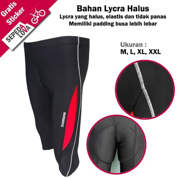  Celana  Sepeda  Panjang Sebetis 7 8 Ketat  Shimano Lycra 
