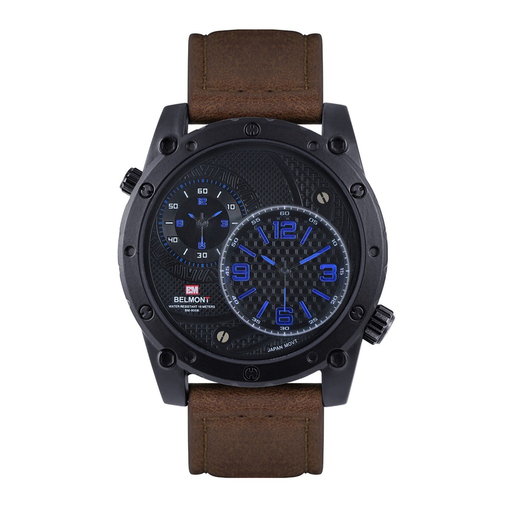Jam Tangan Pria BELMONT Dual Time BM 9008