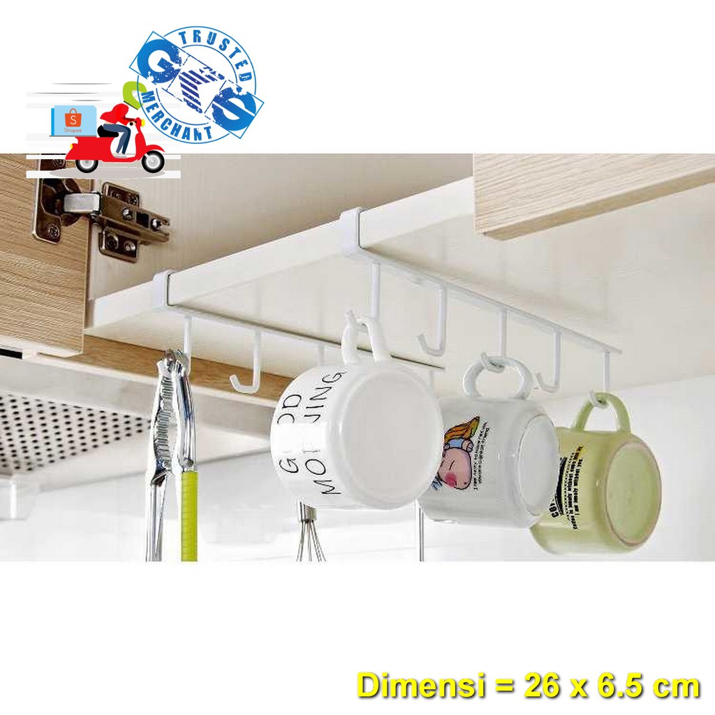 Cuci Gudang Fnc 26x6.5cm Gantungan Peralatan Dapur Rak Gantung Serbaguna Minimalis - Murah XQelAnTqqXNwnD
