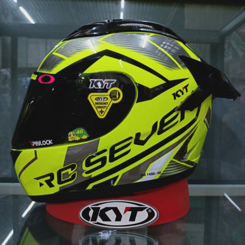 Helm full face KYT Rc7 modif paket ganteng