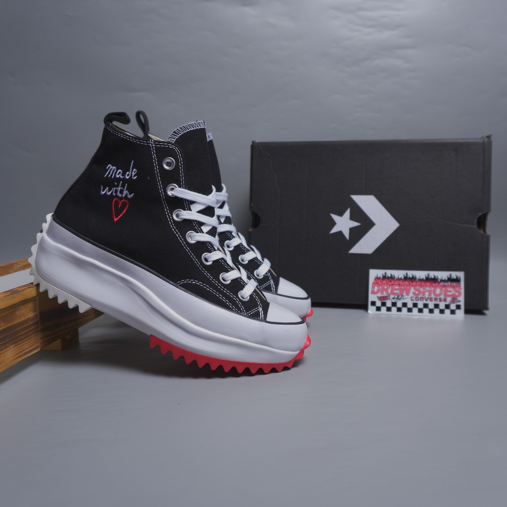 CONVERSE CHUCK TAYLOR ALL STAR RUN STAR HIGH BLACK MADE WITH LOVE