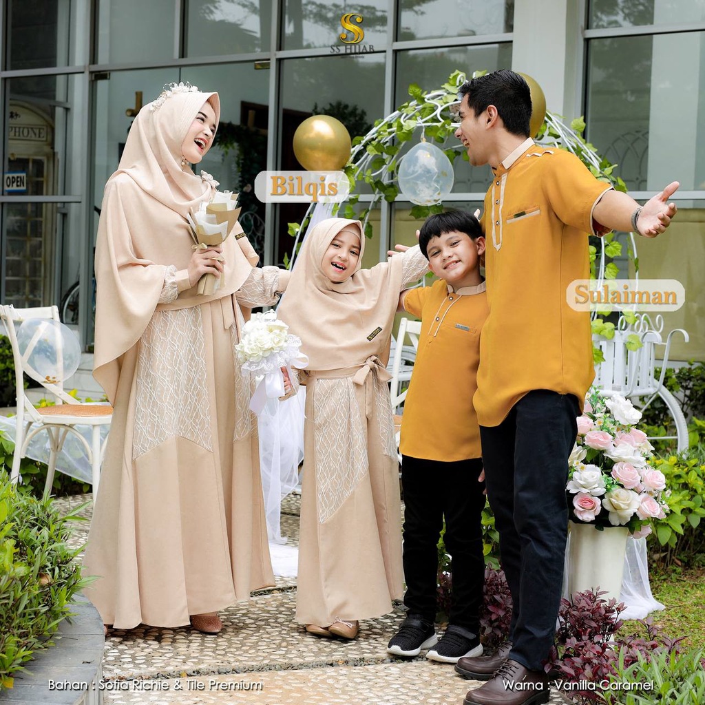 KOKO DAD SHORT - Sarimbit Bilqis Sulaiman SS Hijab (READY STOCK)