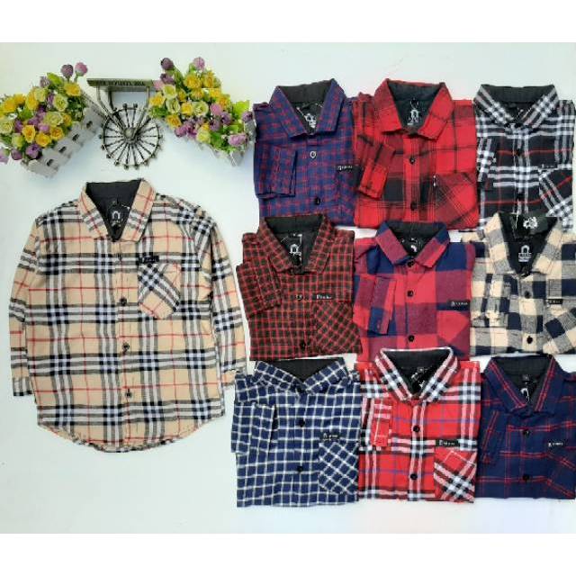 Kemeja flanel bundel 6 &amp; 12 pcs