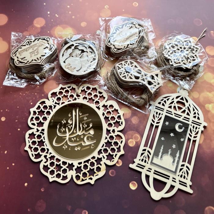 

Hangtag Kayu Gantungan| Ornamen Idul Fitri| Lebaran | Eid Mubarak| Hampers| Adha| HTK best seller