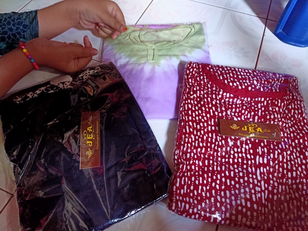 Longdress Karet Jumbo Gamis Premium Big Size Dlorong Parang Colet Busui Batik Cap Pekalongan