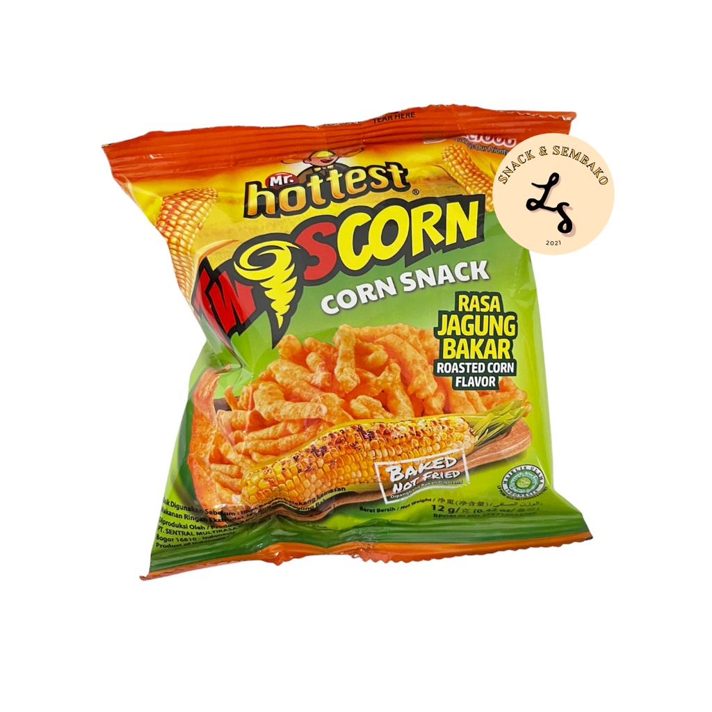 Mr. Hottest Twistcorn Corn Snack 1 Pack Isi 20 pcs @12gr