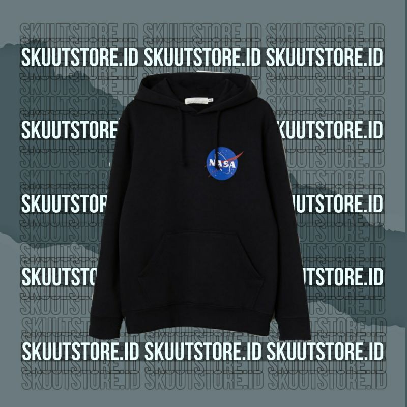 HOODIE H&M NASA WORLD BLACK ORIGINAL 100% TRUSTED