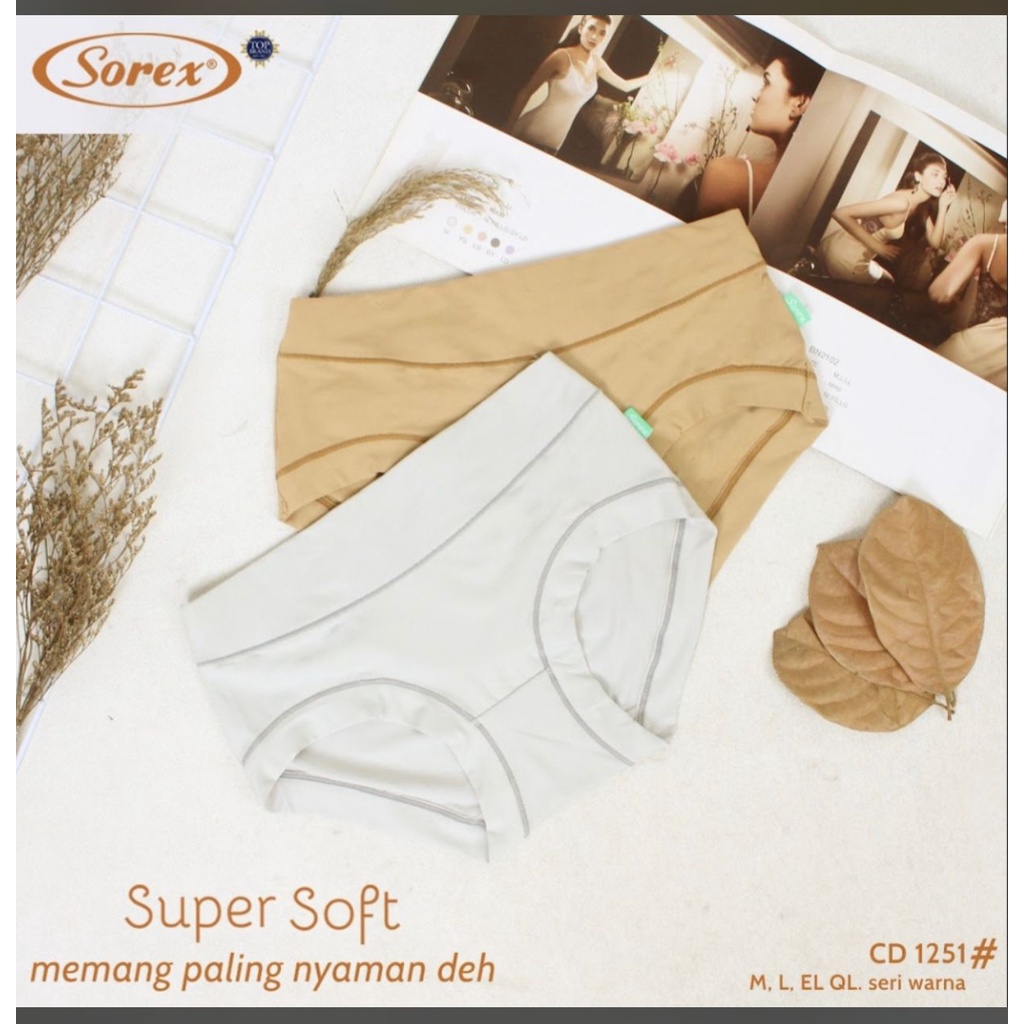 CD Sorex 1251 Celana Dalam Midi Basic Super Soft Termurah