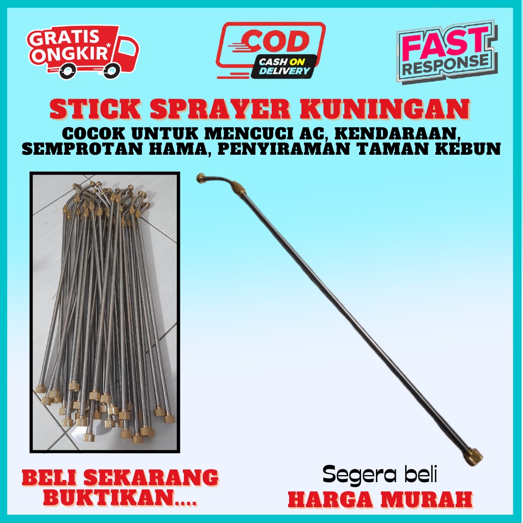 STIK SPRAYER ELEKTRIK KUNINGAN PANJANG MODEL/ PIPA STIK SEMPROT SPRAYER TANGKI ELEKTRIK VITRIAS