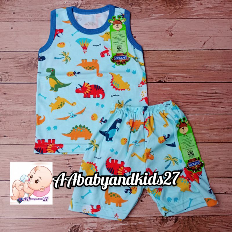 LIMITED EDITION!!!RIDGES JURASSIC PARK SETELAN BAYI LENGAN KUTUNG FULL PRINTING UKURAN S M L XL SNI HIGHT QUALITY