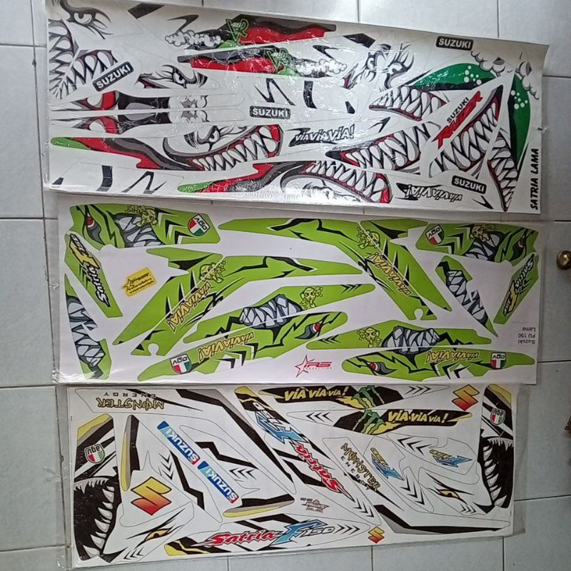 striping list satria fu 2005-2012 motif hiu