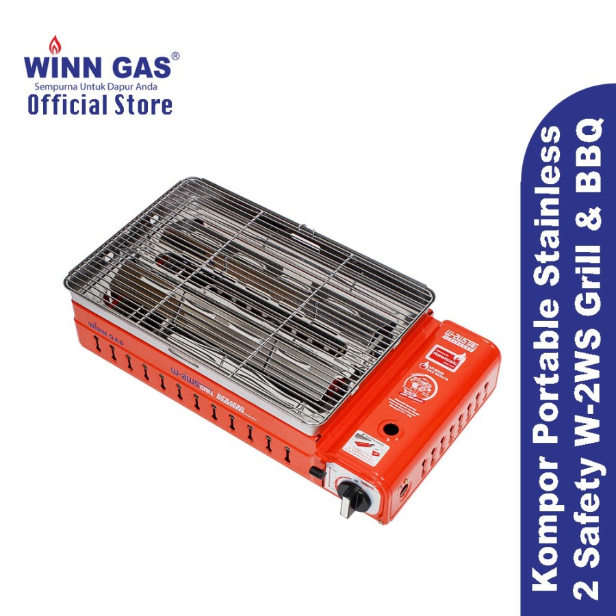 Winn Kompor Portable Win W-2WS Grill & Bbq Pan 2 IN 1 W2WS GRILL & BBQ Kompor Travel