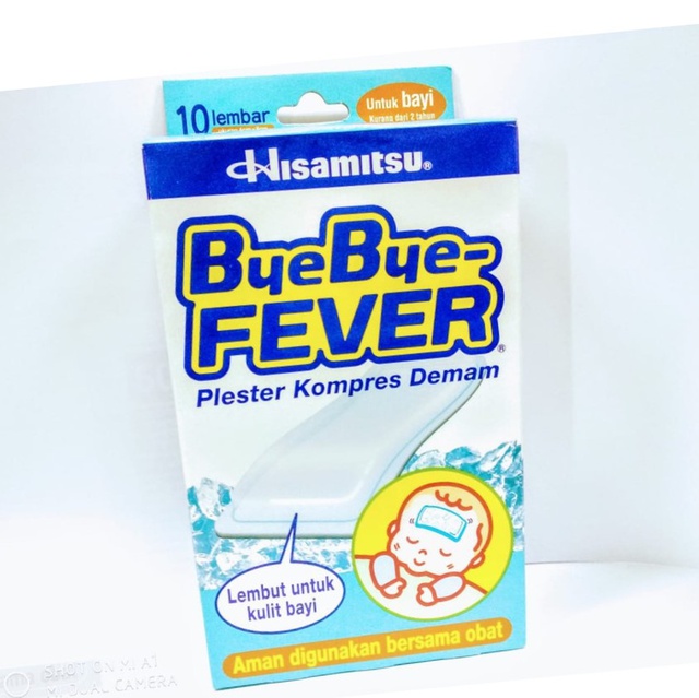 Kompres Demam Bye Bye Fever Anak Baby 1 Box isi 10 Pcs