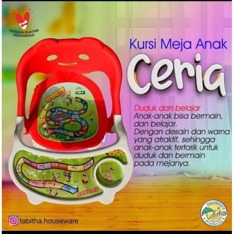 kursi meja makan anak ceria / kursi meja makan mpasi / kursi anak balita