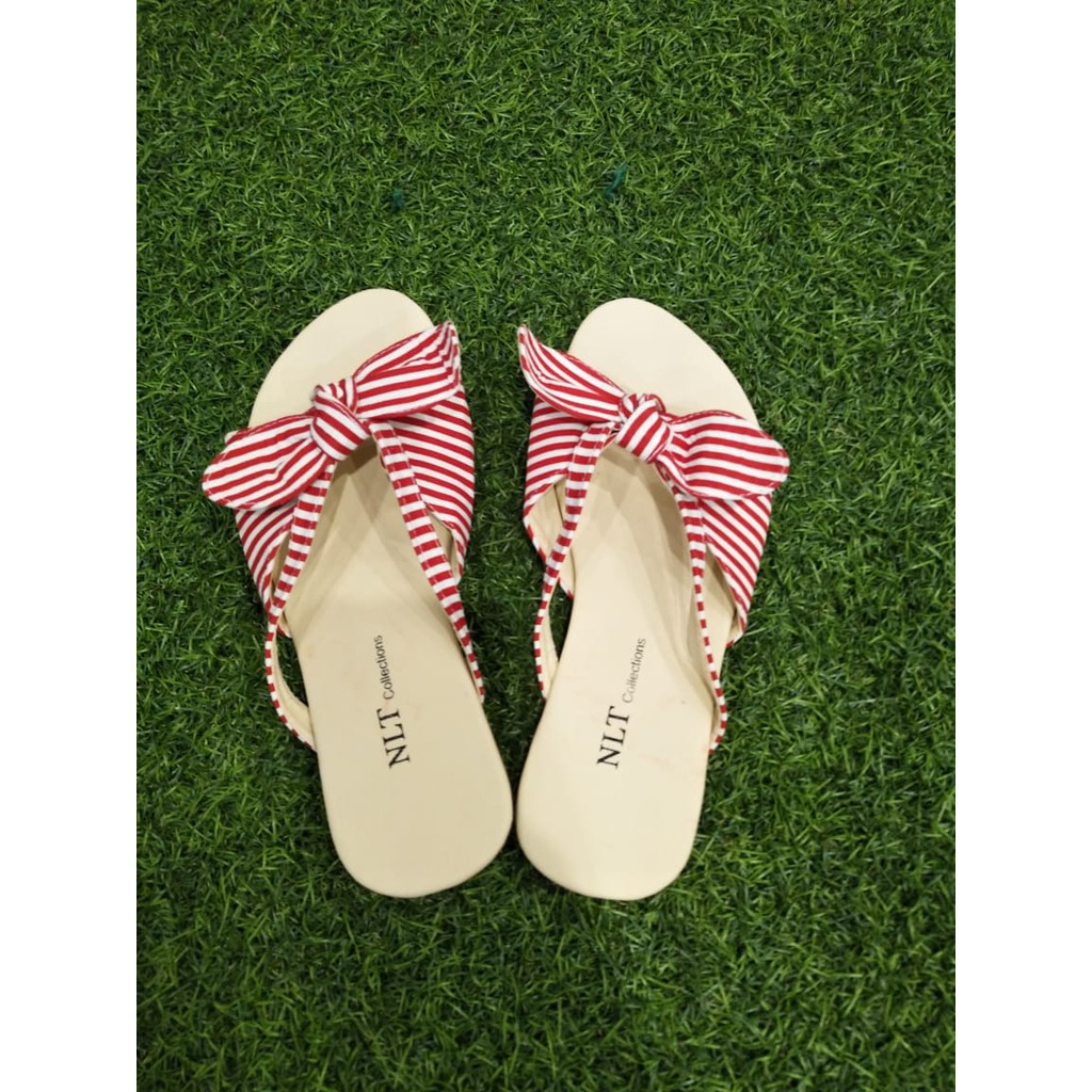 NunuLisaTan - QUINN Sandal Murah Sendal Wanita SALUR GARIS QUINN