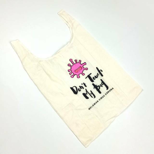 Don't Touch My Bag / Shopping bag melawan corona virus / goodie bag / souvenir