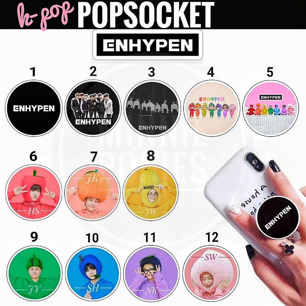 POPSOCKET ENHYPEN KPOP / POP SOCKET BOYBAND ENHYPEN / POPSOCKETS KPOP ENHYPEN KOREA BOY BAND
