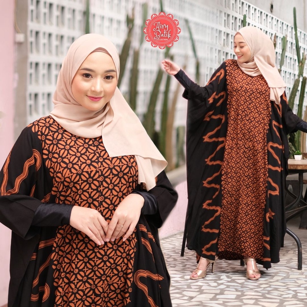Original Airy Batik Collection ~ Daster Lowo Premium Cap Asli bukan Printing Rayon Jumbo LWJ03