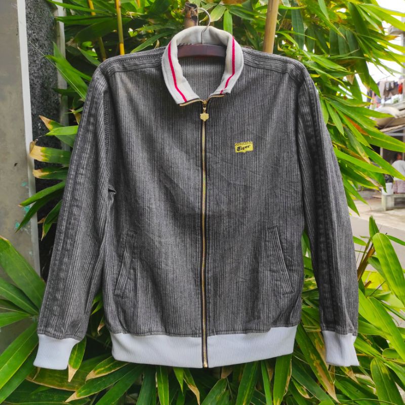 JAKET TRACK TOP OLAH RAGA RUNNING LARI SEPEDA ONITSUKA TIGER.