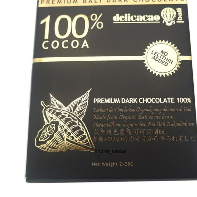 

] Delicacao premium Bali Dark Chocolate 100% 100 gr