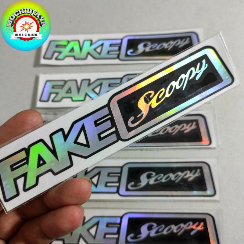 Stiker cutting fake scoopy hologram sticker fake scoopy hologram terbaik