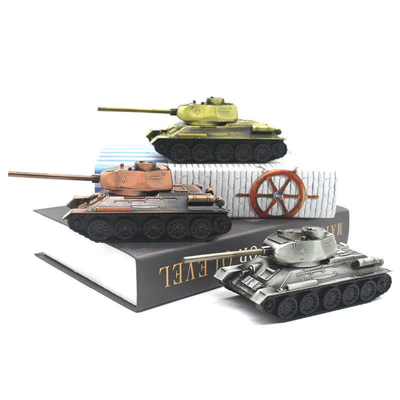 Miniatur Diecast tank baja tempur perang dunia wwii bahan besi army force militer
