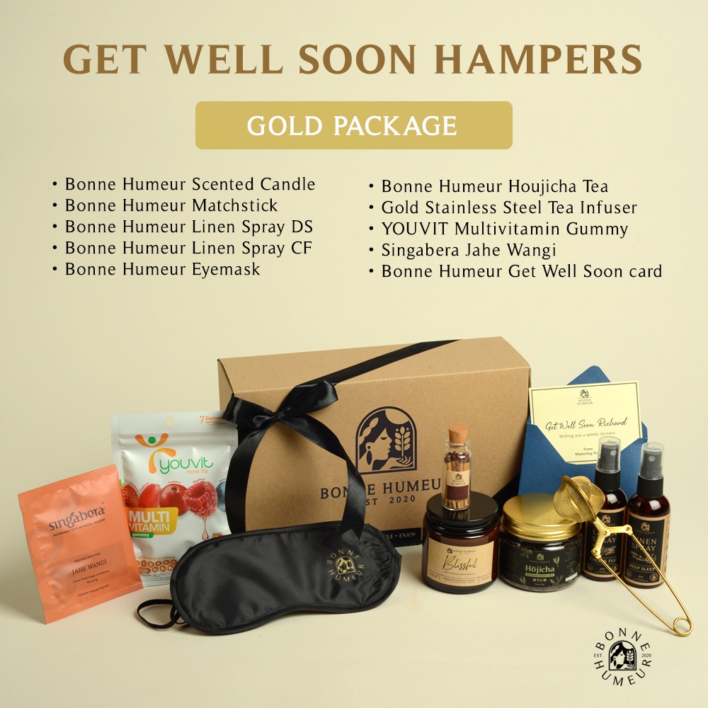 

Bonne Humeur Get Well Soon Hampers GWS Cepat Sembuh Lekas Sehat Paket Isoman