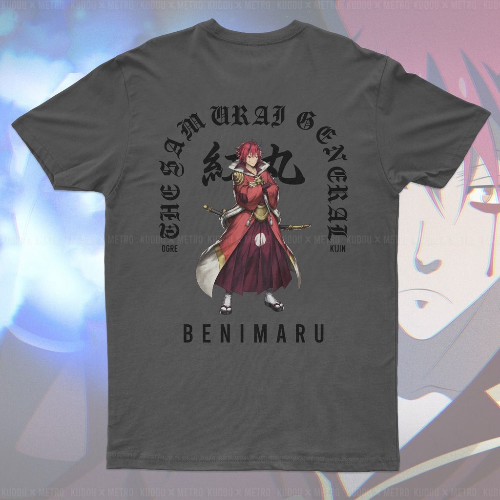 T-shirt Benimaru Kijin Grey Anime Manga Premium Unisex