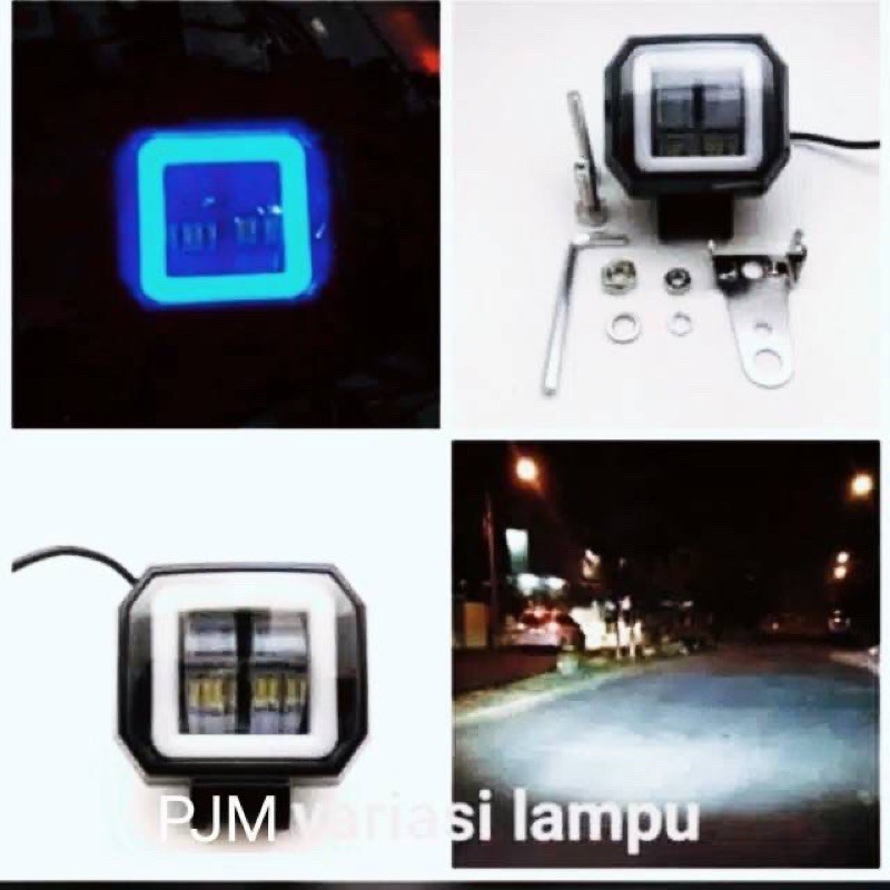 Lampu Tembak Daymeker LED Oval &amp; Bulat 12V Universal Semua Motor Bisa