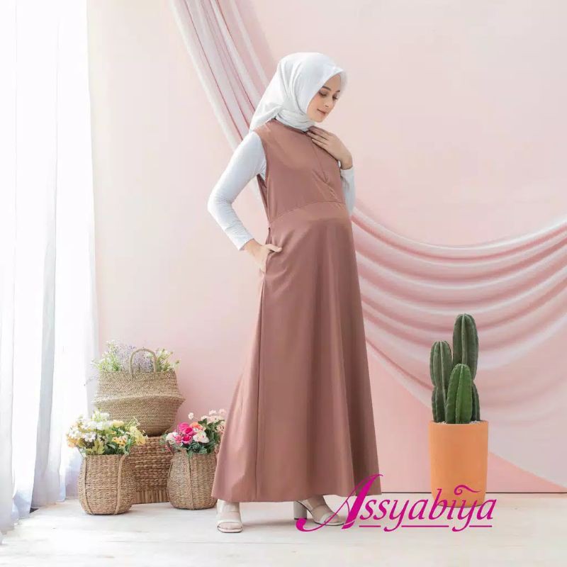 INNER KATUN TOYOBO GAMIS TANPA LENGAN PREMIUM ALL SIZE S M L XL XXL JUMBO SIZE