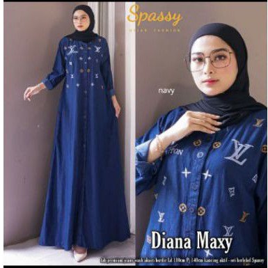 DIANA MAXY LD 120 GAMIS JEANS JUMBO BORDIR SPASSY