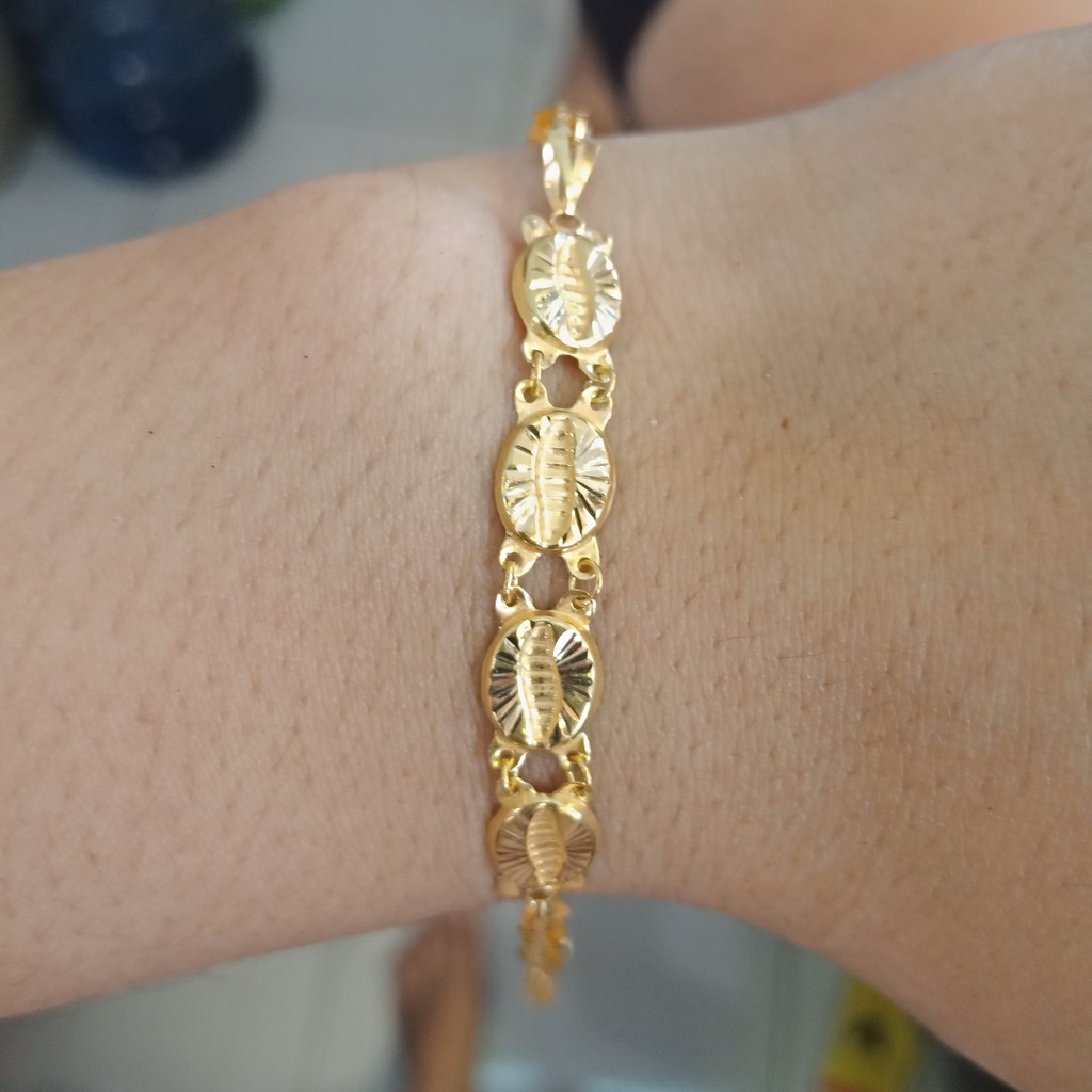 gelang rantai tangan anak dan dewasa emas asli kadar 65% 70% 16k 22 model bulat 1 gram