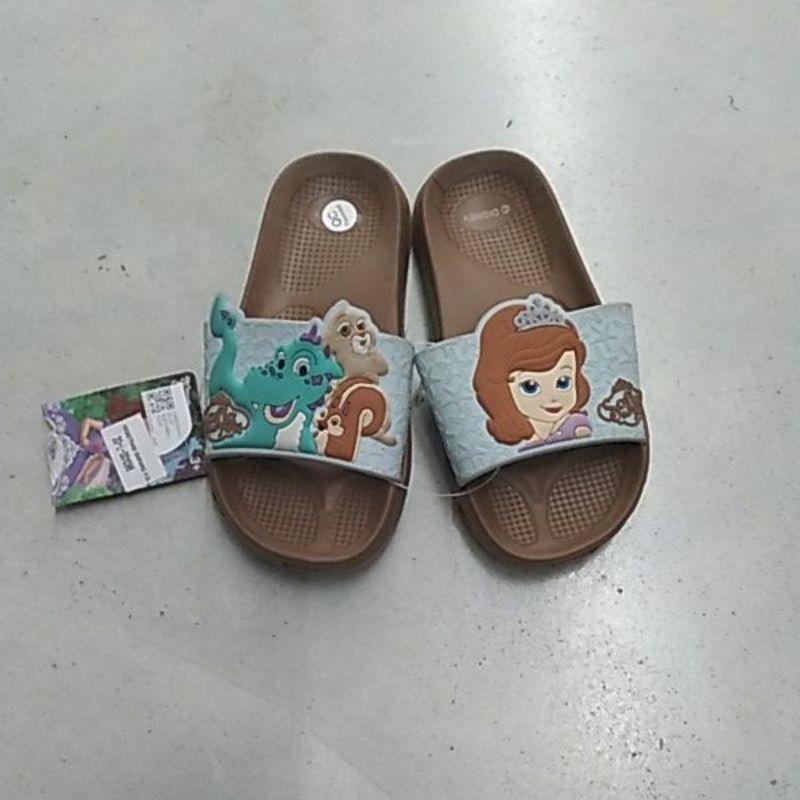Sandal Zandilac Anak Cewek Perempuan Slip On Selop Slop Princess  Sofia The First