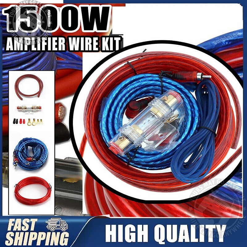 Paket Kabel 10GA Kabel Daya/10GA Kit Kabel Speaker Audio Mobil Amplifier Player/ Kit kabel subwoofer mobil / 10GA Kabel Daya Kuerl Kit kabel penguat mobil