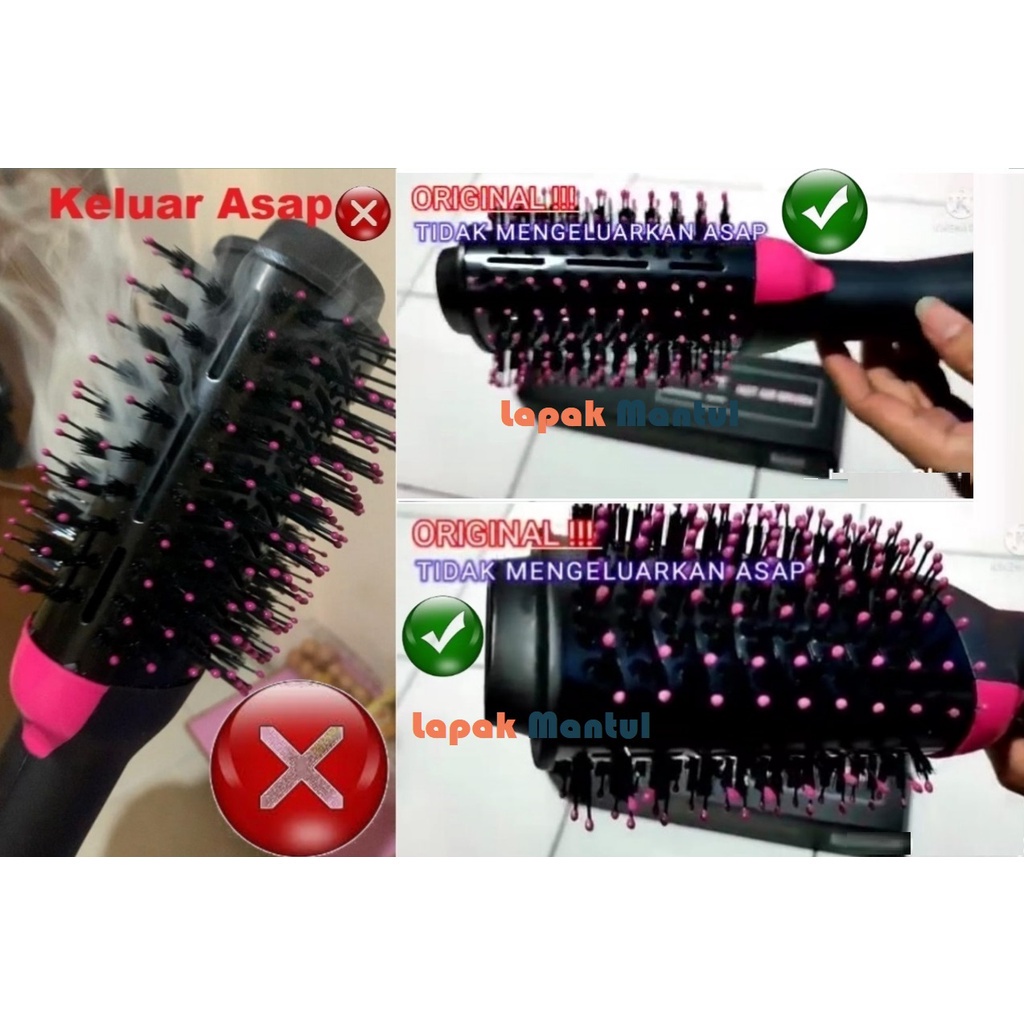 LM-0014 One Step Hair Dryer &amp; Styler Hot Air Brush Original Sisir Pengering Rambut 4 in 1