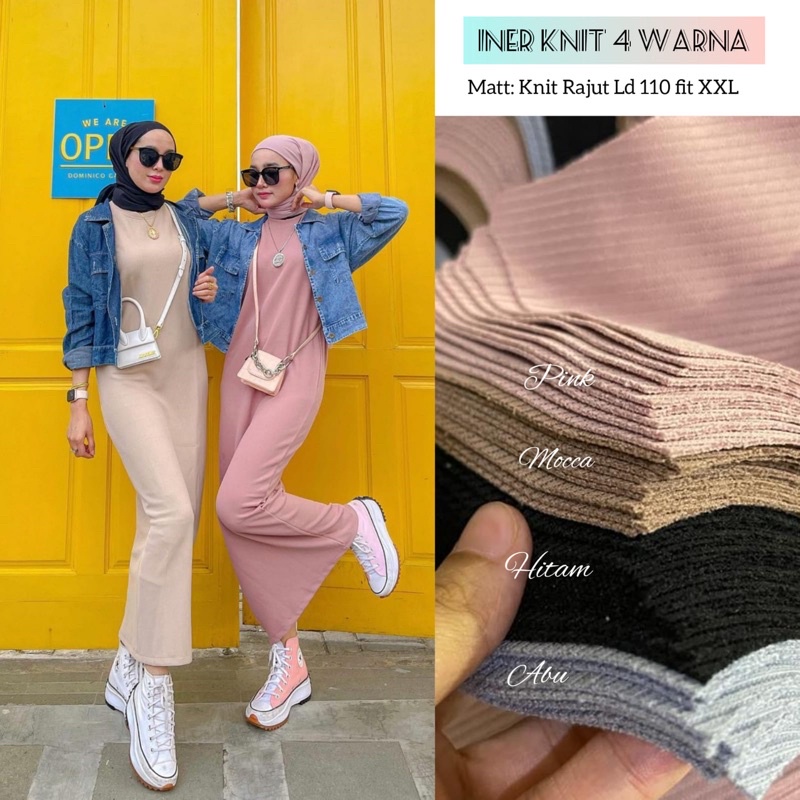 inner dress rajut