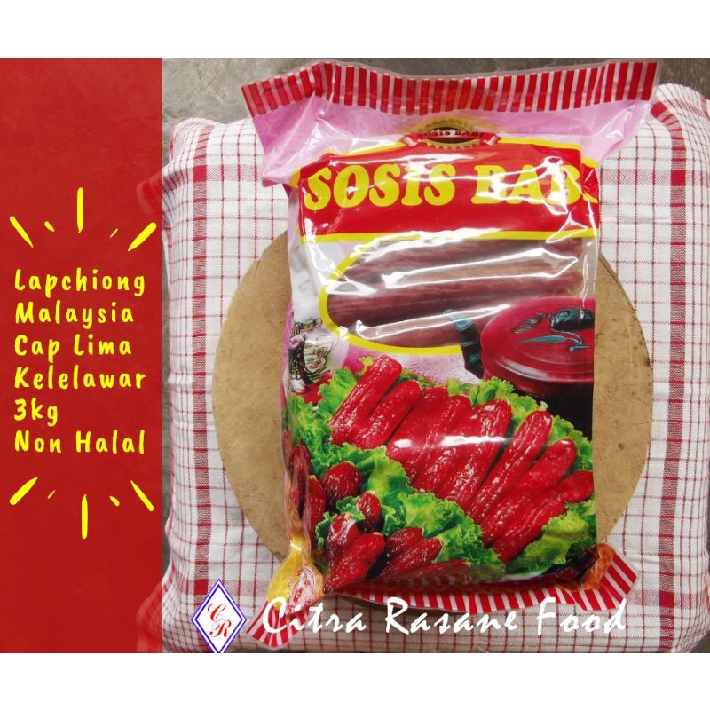 

Lapchiong / Lapciong / Lap Chiong / Lap Ciong Malaysia Cap Lima Kelelawar 3kg Non Halal
