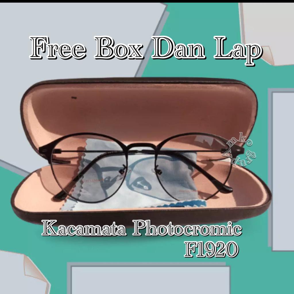 [PROMO] Lensa Photocromic Kacamata Berubah Warna Style Kacamata Anti Radiasi Blueray Unisex F1920