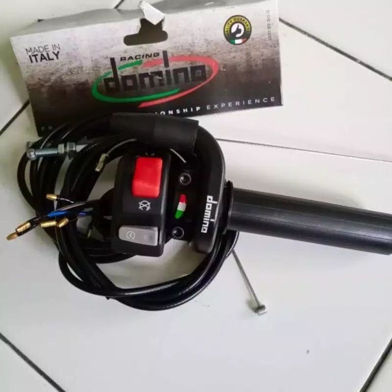 Gas Spontan Domino 2 kabel aktif Gas Spontan crf 150 KLX RXK plus Saklar ktc on off