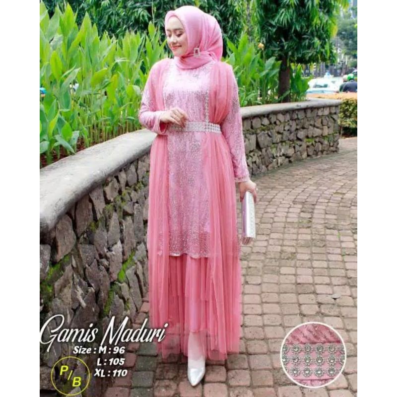 PRODUK OROGINAL/GAMIS KONDANGAN MEWAH/GAMIS MADURI/BY PB