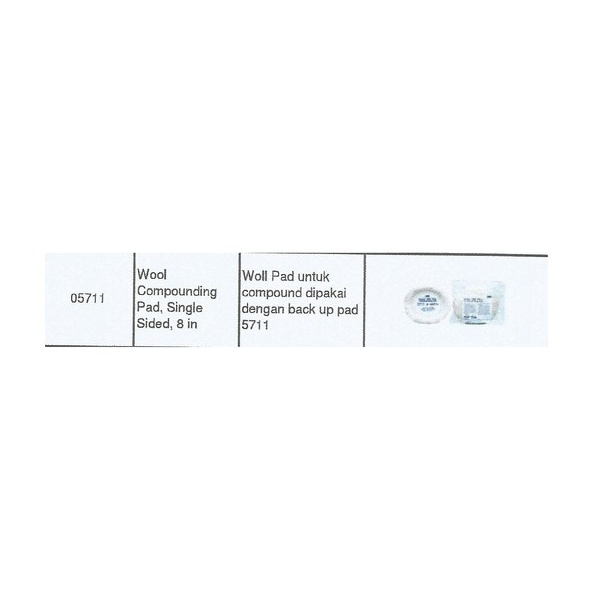 

Wool compounding Pad Single Sided 8in