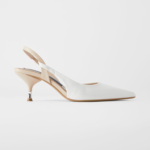 Sepatu ZR-129 Slingback Kitten Heel
